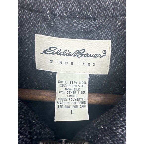 Eddie Bauer Womens Wool Blend Zip Jacket Size L - Picture 4 of 10